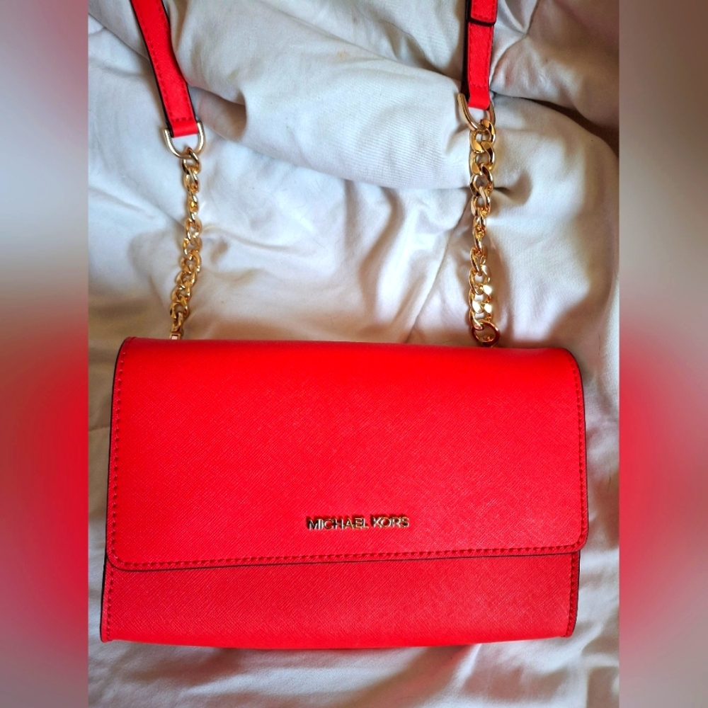 Michael Kors Coral Reef Crossbody Clutch Bag NWT